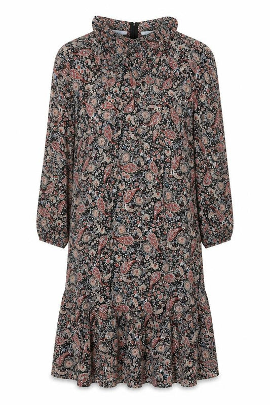 Blue Vanilla Women’s Multicoloured Paisley Midi Shift Dress UK 12