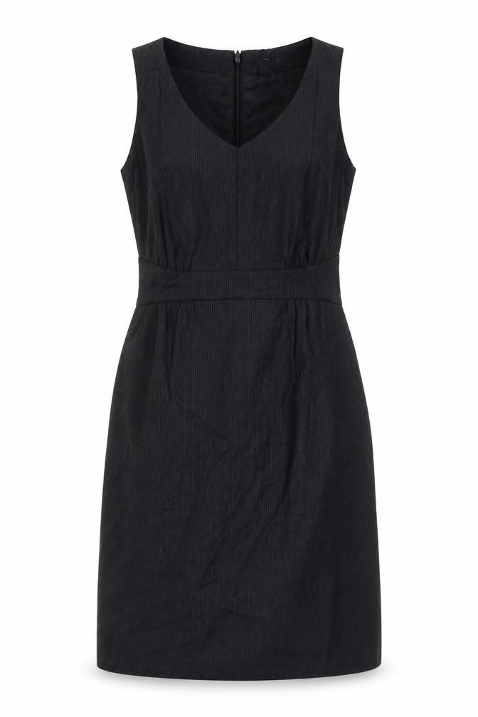 Gap Womens Black Wool Blend Sheath Dress Size 6 V-Neck Workwear