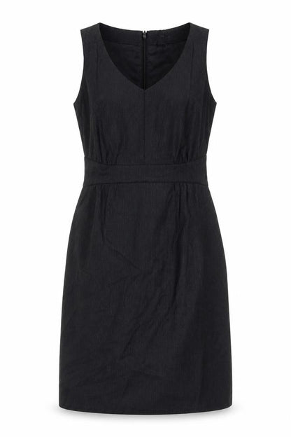 Gap Womens Black Wool Blend Sheath Dress Size 6 V-Neck Workwear