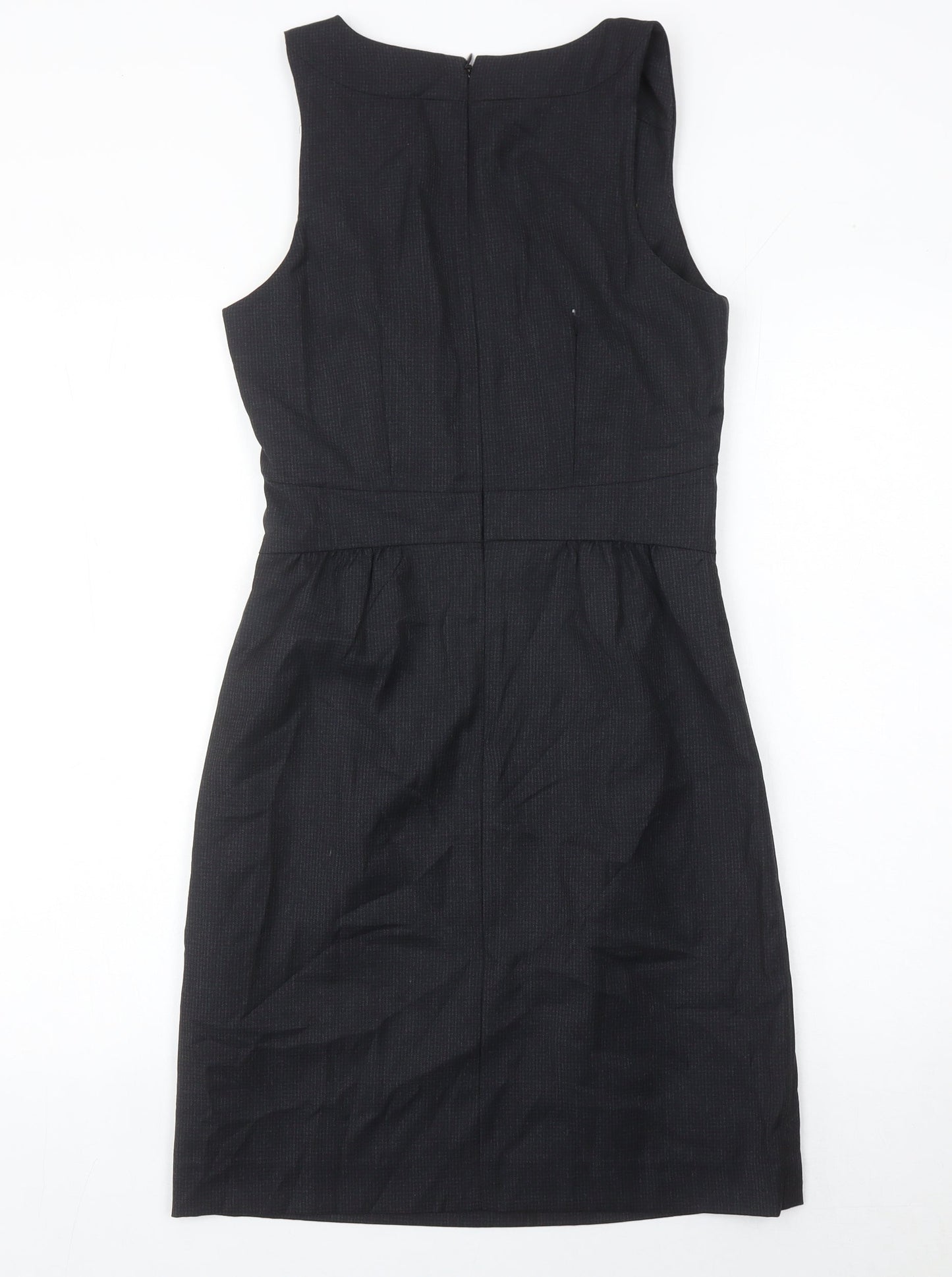 Gap Womens Black Wool Blend Sheath Dress Size 6 V-Neck Workwear