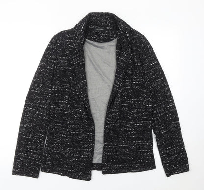 New Look Women’s Black Flecked Blazer Size 10 Workwear Jacket