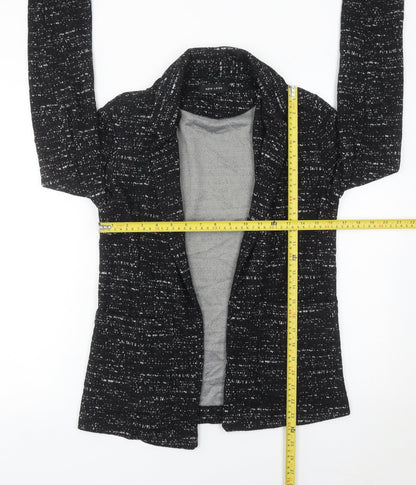 New Look Women’s Black Flecked Blazer Size 10 Workwear Jacket