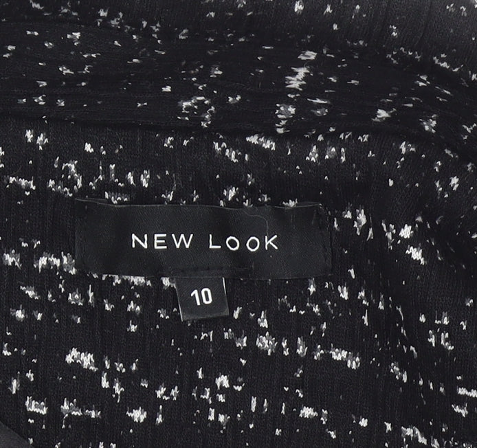 New Look Women’s Black Flecked Blazer Size 10 Workwear Jacket