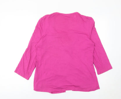 Womens UK Size 12 Marks and Spencer Pink Tunic Blouse