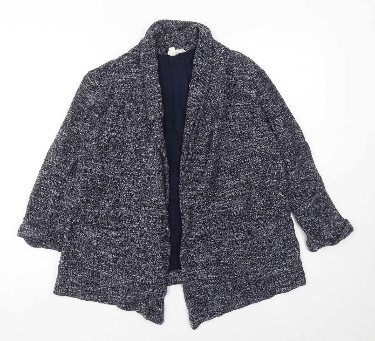 Womens UK Size 10 Fat Face Blue Cardigan Jumper