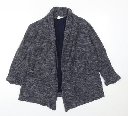 Womens UK Size 10 Fat Face Blue Cardigan Jumper