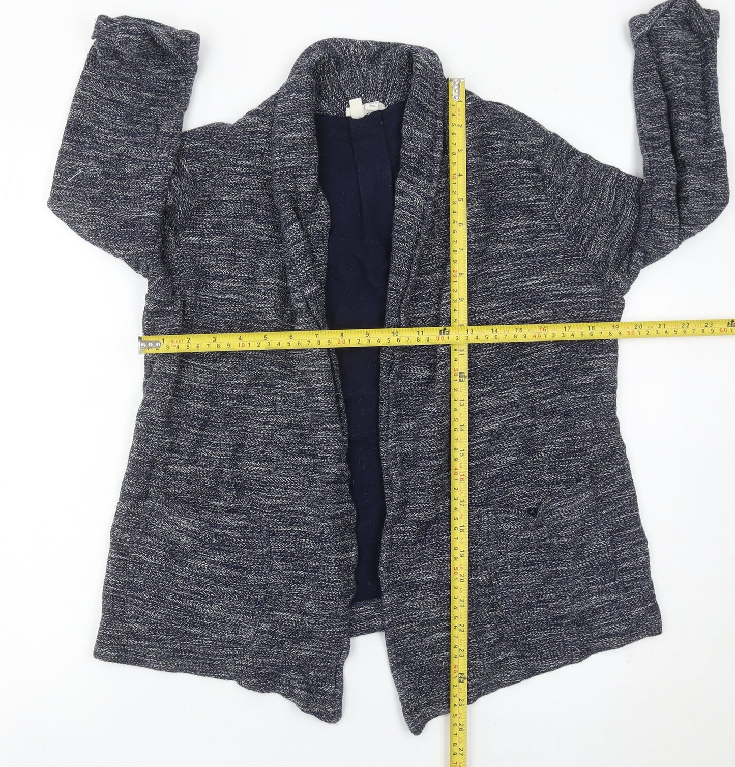 Womens UK Size 10 Fat Face Blue Cardigan Jumper
