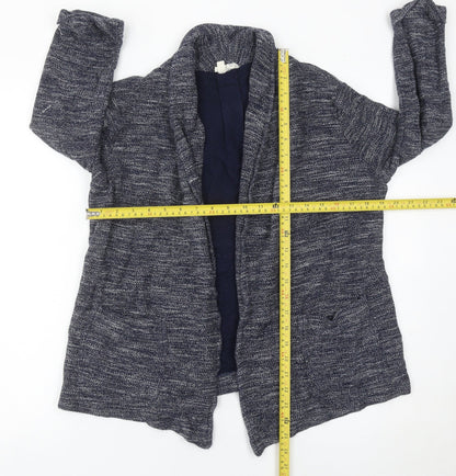 Womens UK Size 10 Fat Face Blue Cardigan Jumper