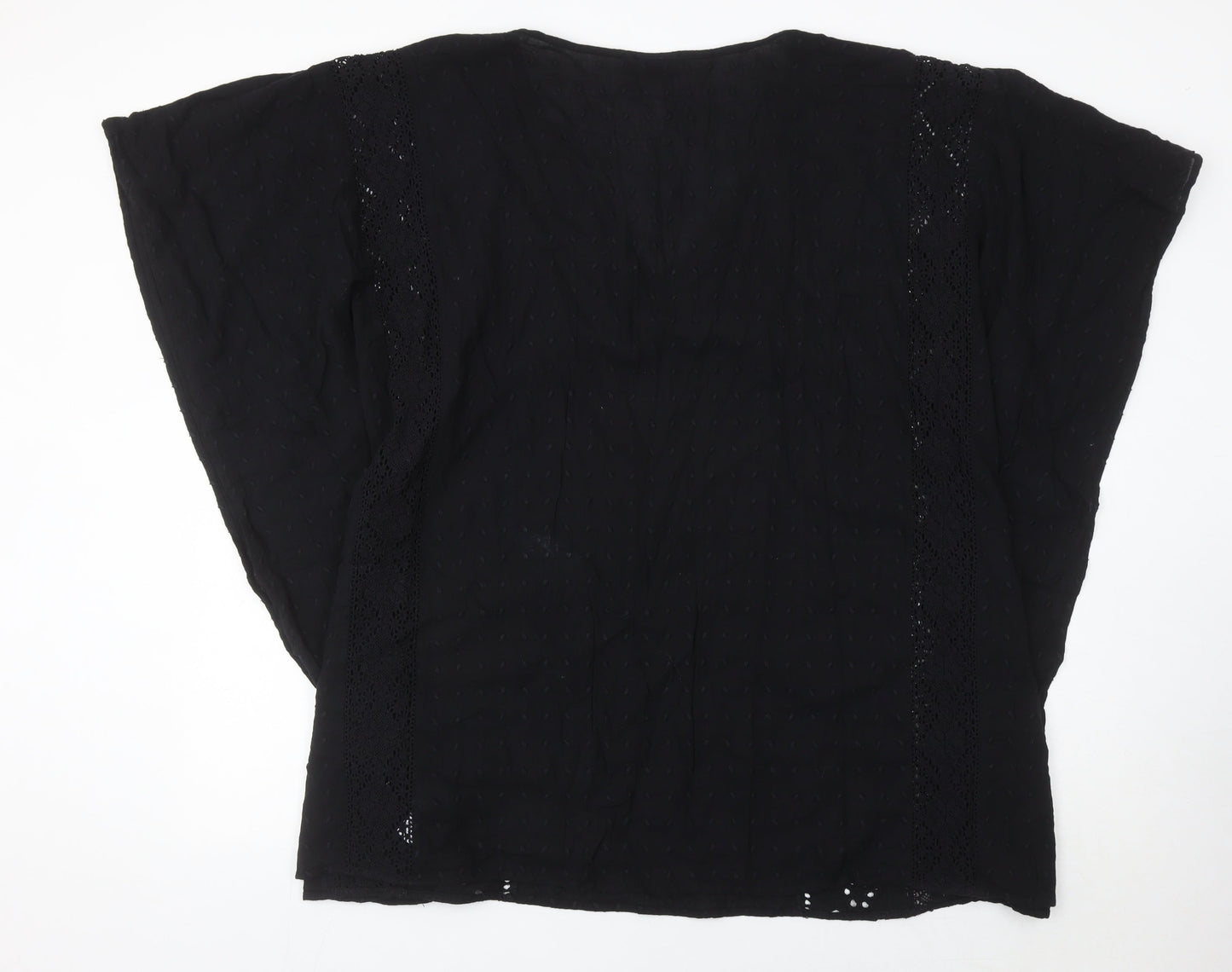 Womens UK Size 18 NEXT Black Tunic Blouse