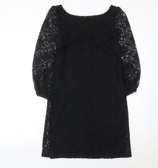 Dorothy Perkins Women’s Black Lace Sheath Dress Size 8