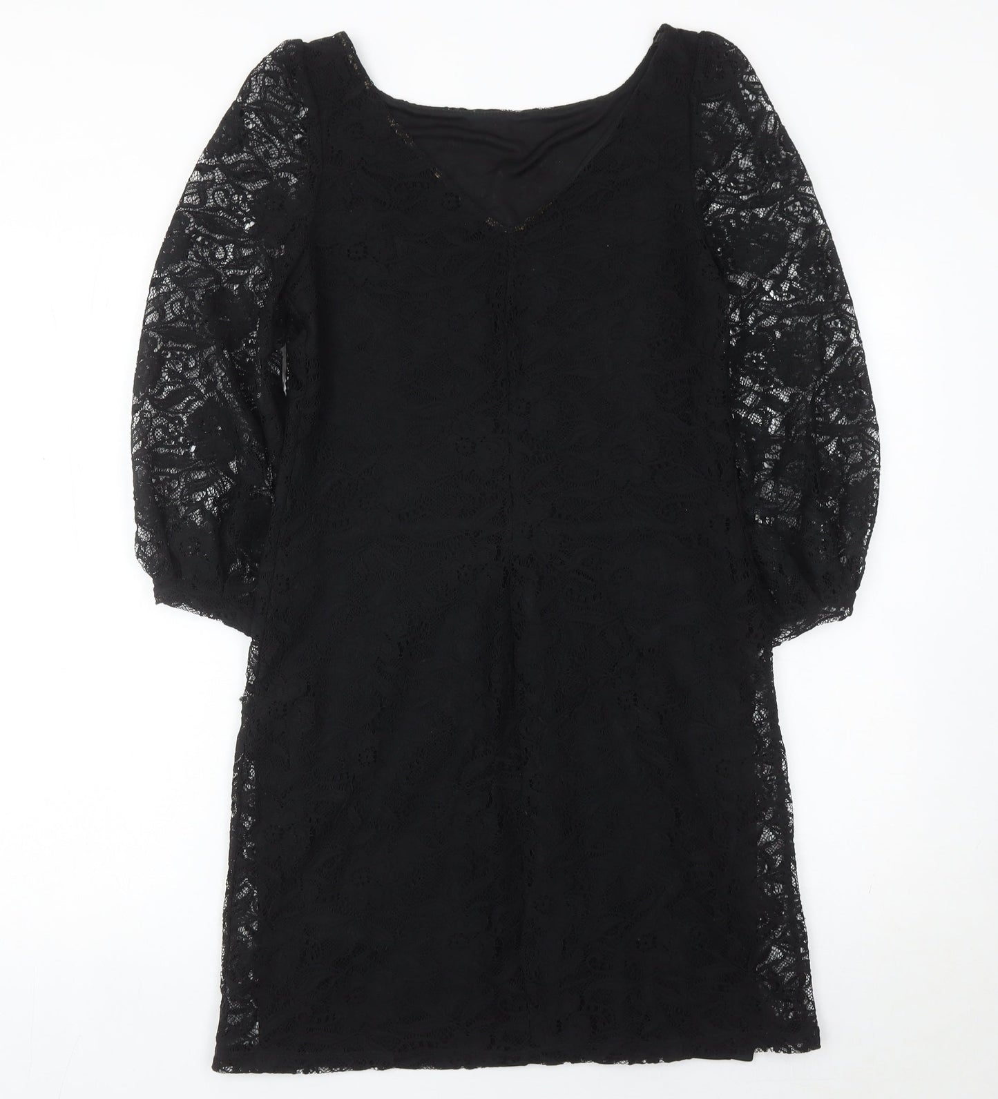 Dorothy Perkins Women’s Black Lace Sheath Dress Size 8