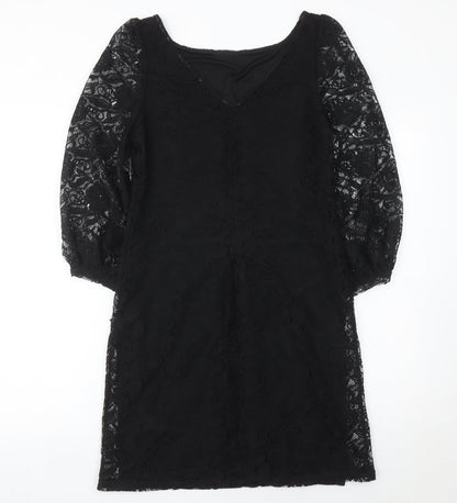 Dorothy Perkins Women’s Black Lace Sheath Dress Size 8