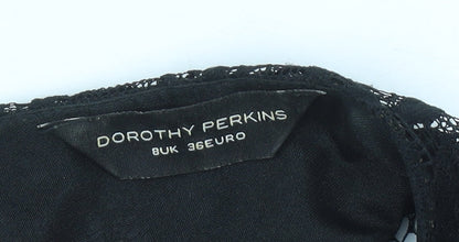 Dorothy Perkins Women’s Black Lace Sheath Dress Size 8