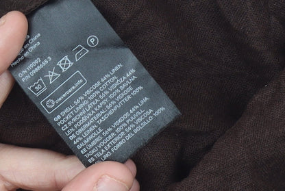 H&M Women Brown XS Sleeveless Linen Viscose Playsuit