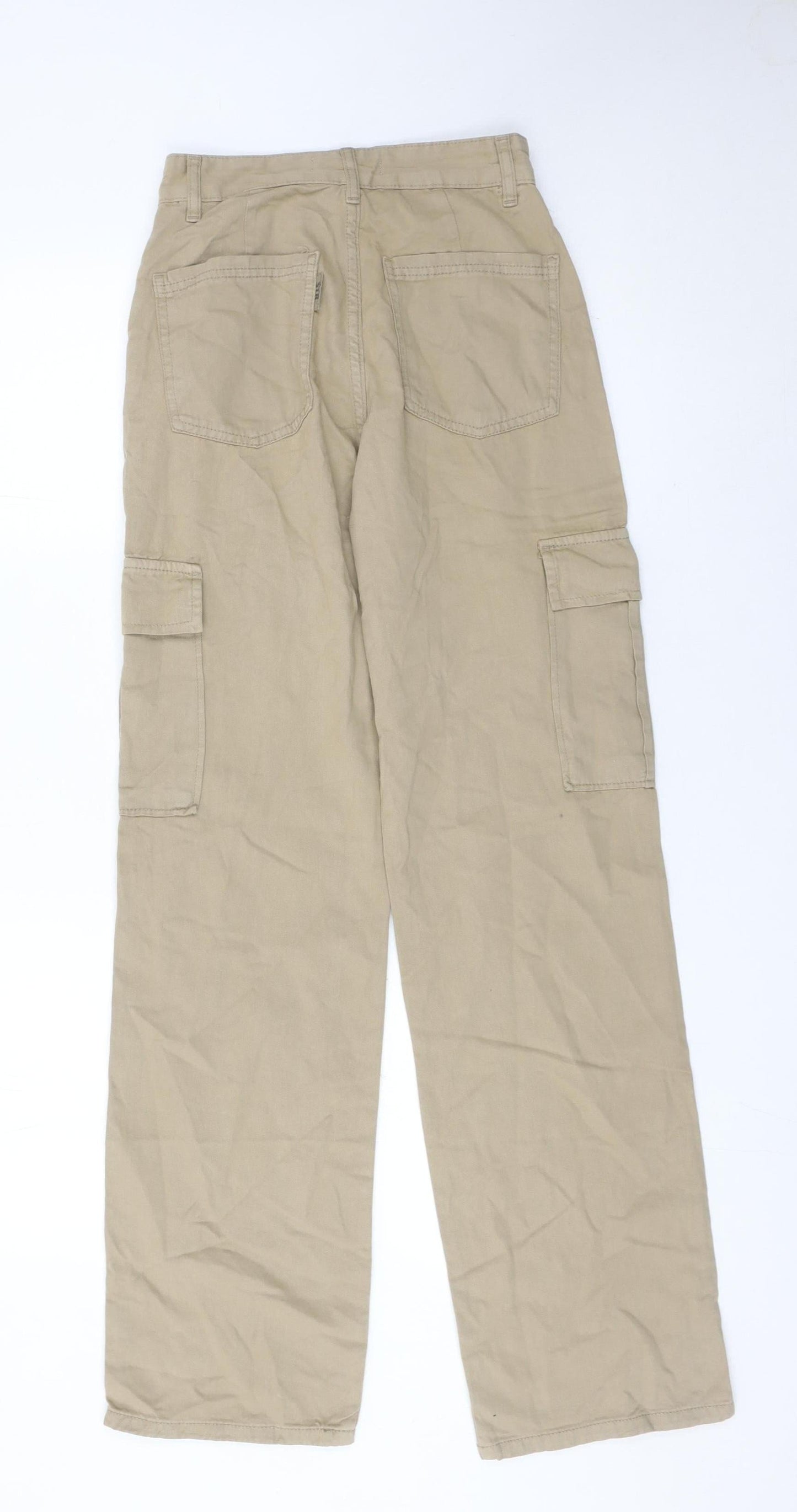 Womens UK Size 8 STR Regular Fit Cargo Beige Trousers