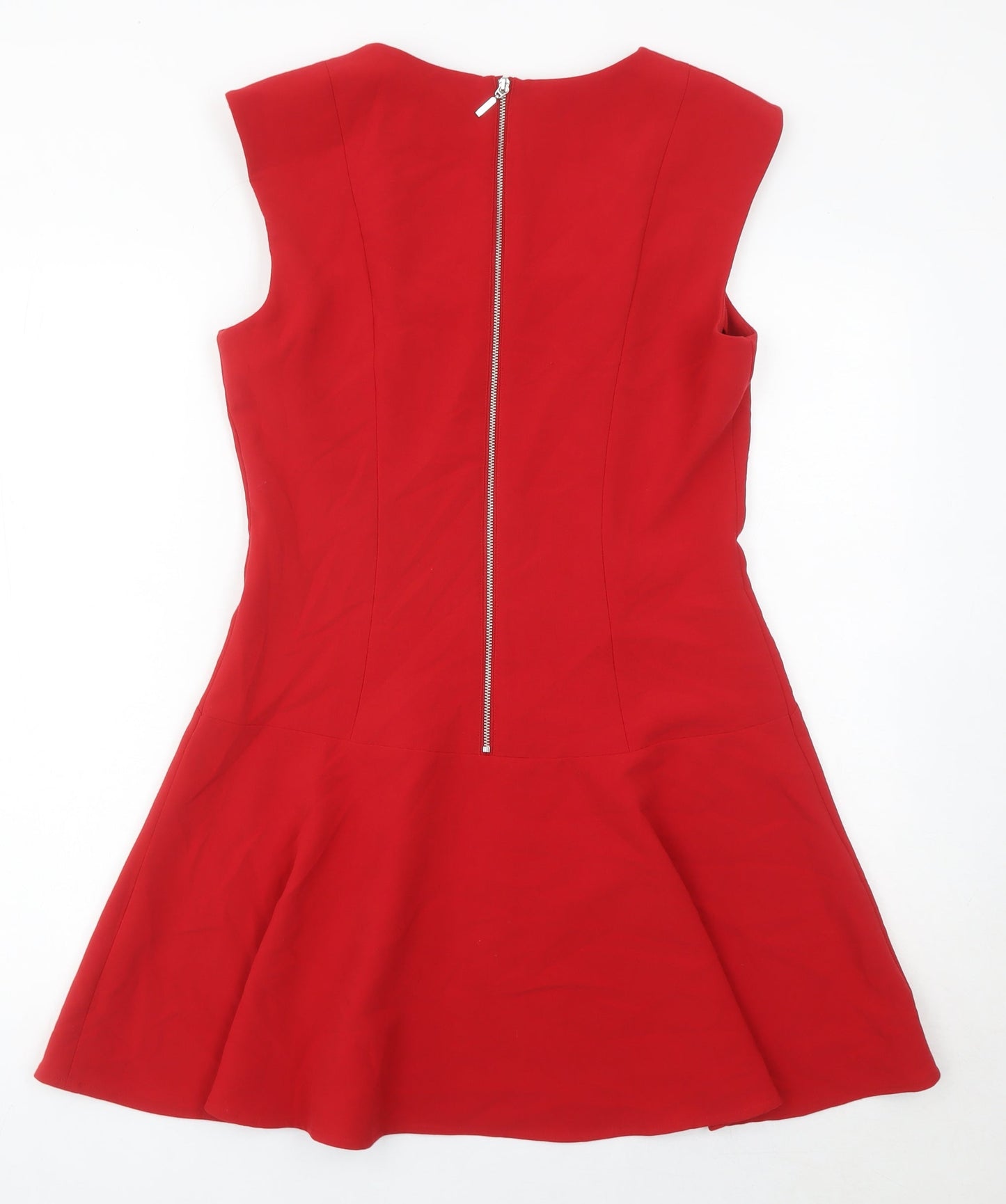 Papaya Women’s Red Fit & Flare Sleeveless Knee Length Dress Size 12