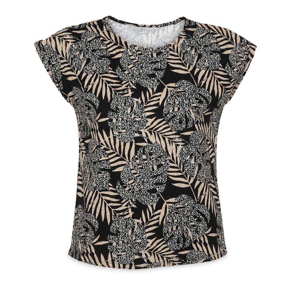 Womens UK Size 12 Bonmarché Black Basic T-Shirt