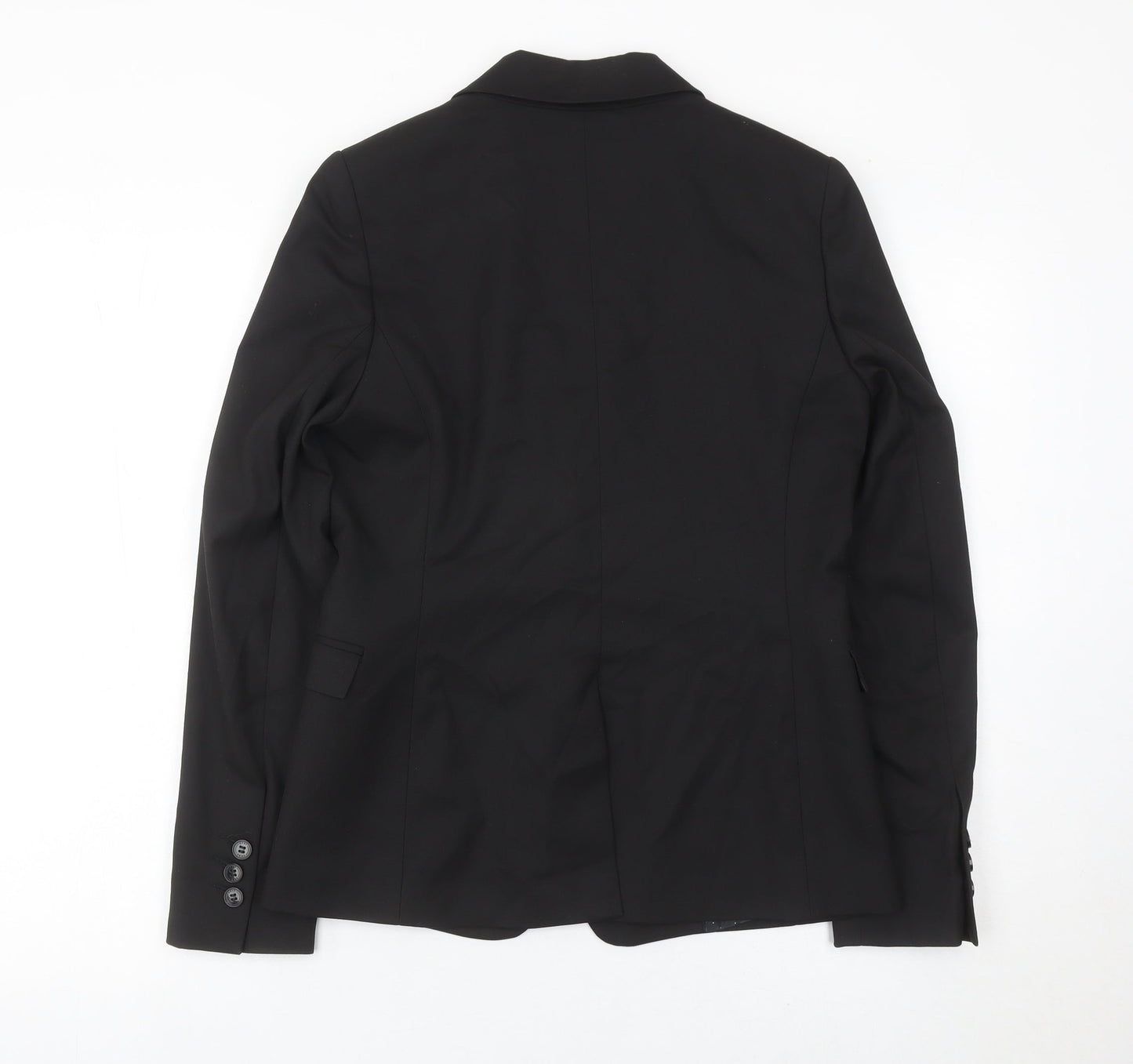 Next Women Black Size 8 Single-Breasted Tailored Blazer Jacket