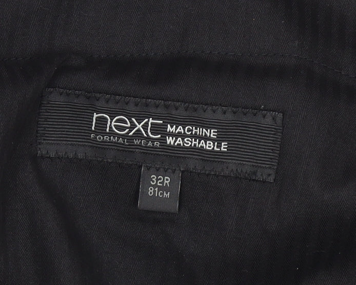 Next Men’s Grey Wool Blend Dress Pants 32R Formal Trousers