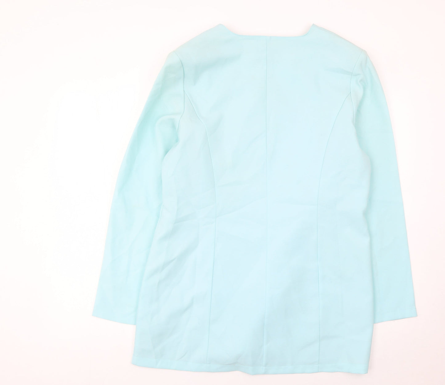 Fashion Extra Women’s Blue Suit Jacket UK 16 Four Button Polyester
