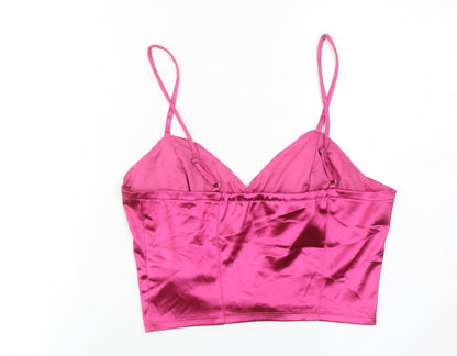 Womens UK Size 12 New Look Pink Camisole Tank