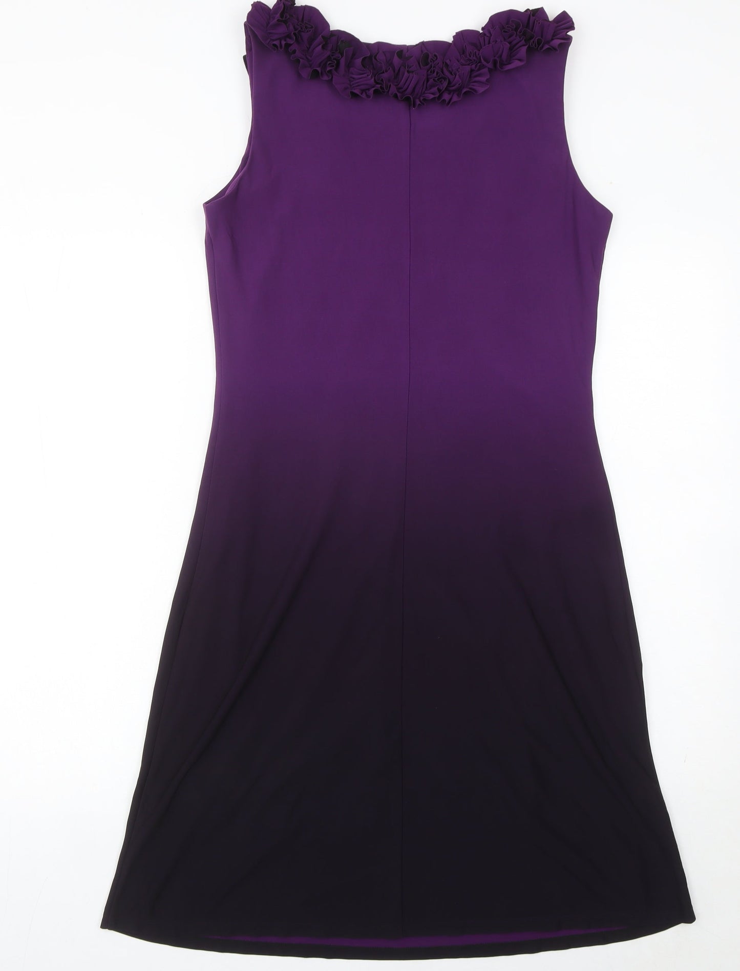 Ronni Nicole Womens Purple Size 8 Sheath Knee Length Sleeveless Party Dress