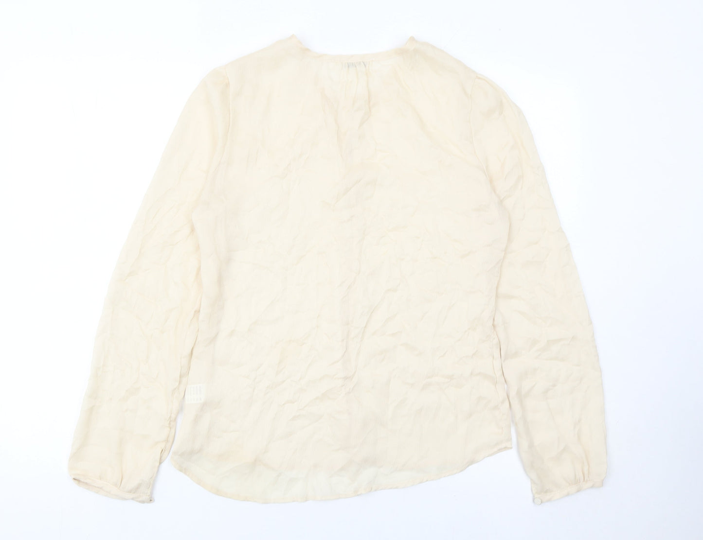 Womens UK Size S Sweewe Beige Basic Blouse