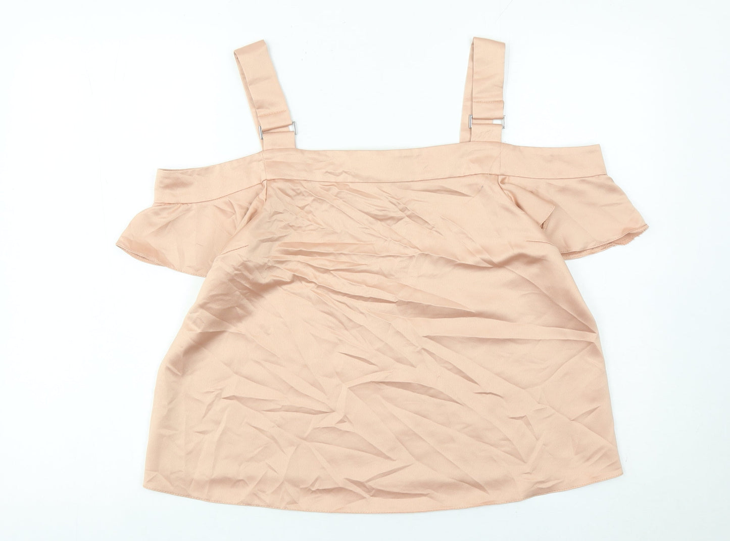 Womens UK Size 12 Red Herring Beige Camisole Blouse