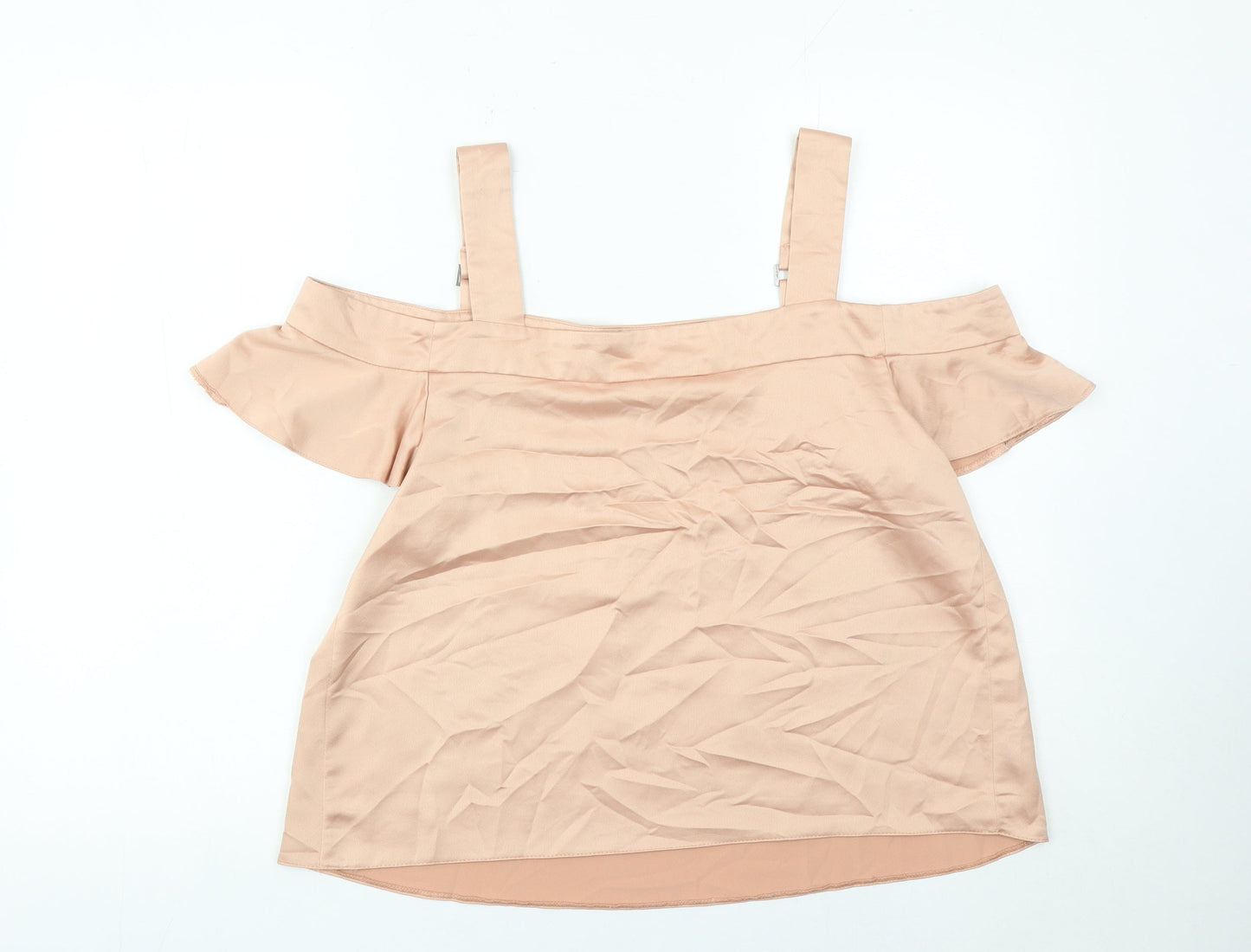 Womens UK Size 12 Red Herring Beige Camisole Blouse
