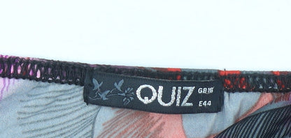 Quiz Women’s Pink Strapless Satin Knee Length Dress Size 16