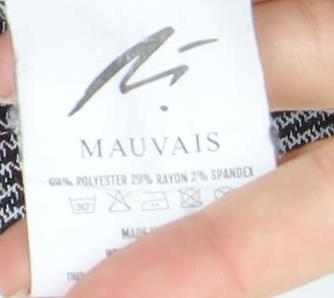 Mauvais Mens Grey Check Slim Jogger Trousers Size 30 Slim Fit