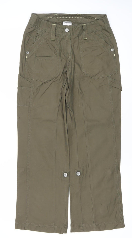 Next Petite Women’s Green Cotton Capri Jeans Size 6