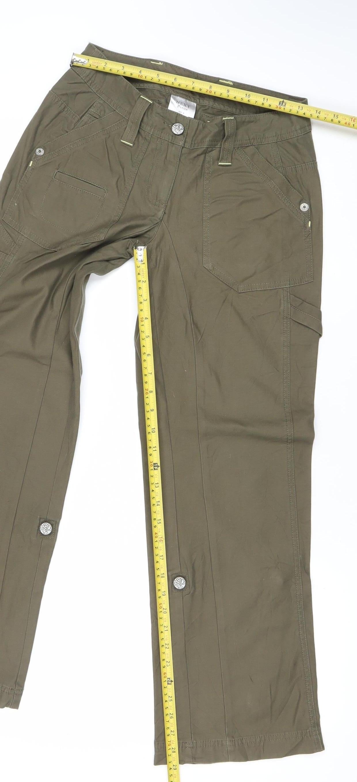 Next Petite Women’s Green Cotton Capri Jeans Size 6