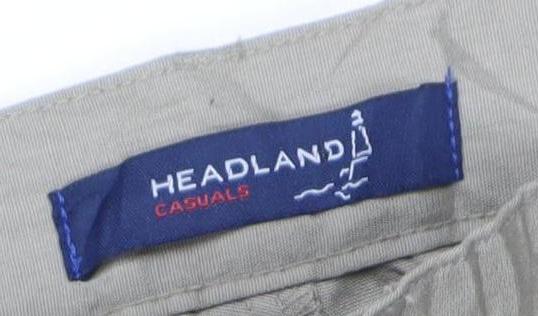 Headland Casuals Men’s Beige Cargo Trousers 42S Cotton Blend