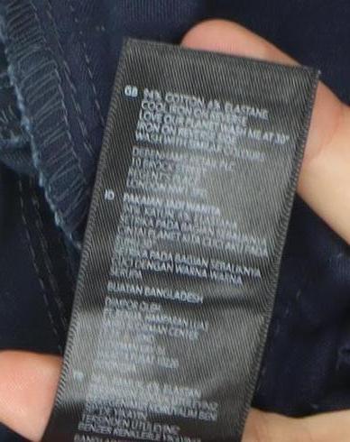 Maine Womens Blue Size 16 Straight Leg Stretch Jeans