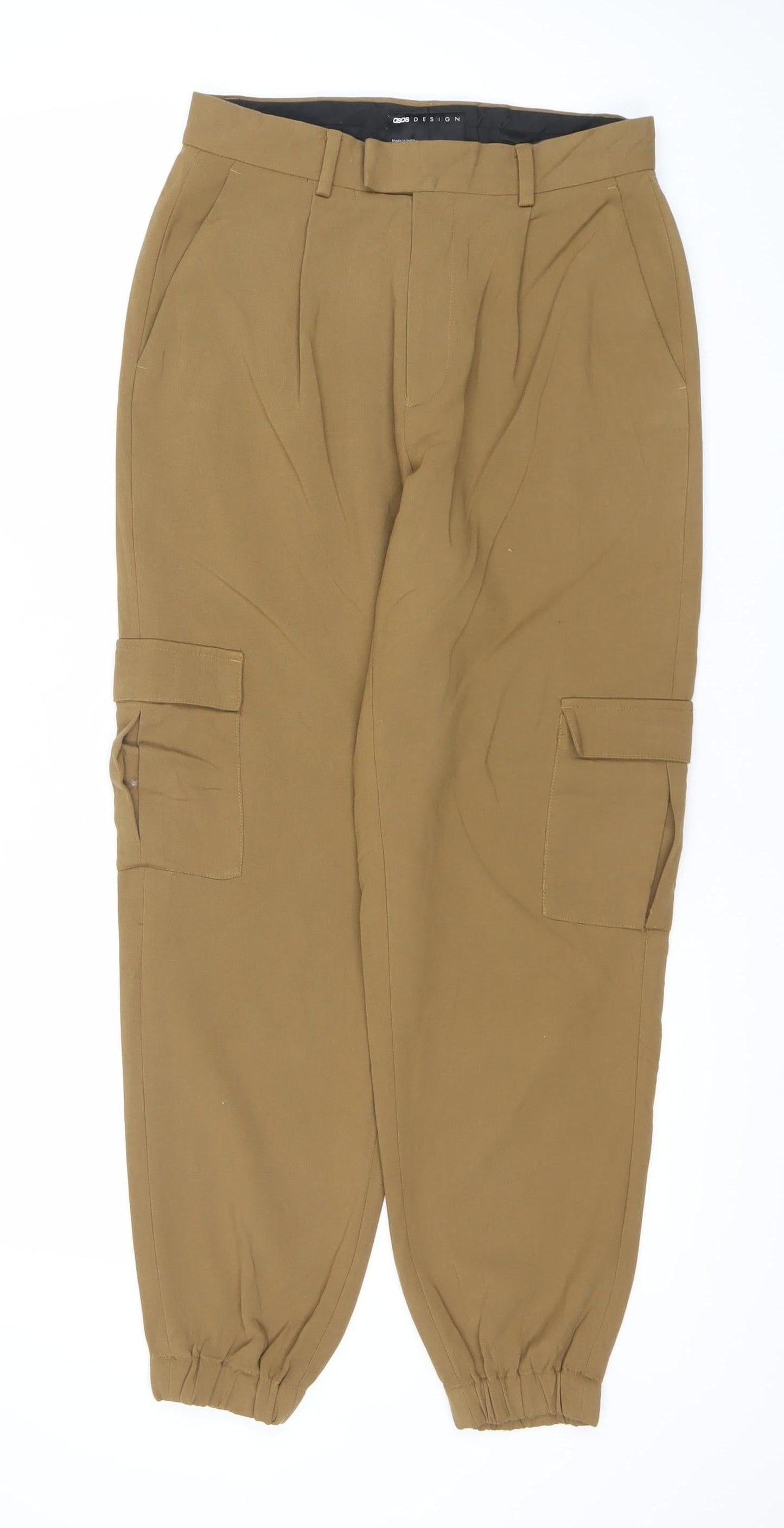 ASOS Design Women’s Brown Cargo Trousers Size 10 Regular 28W 32L