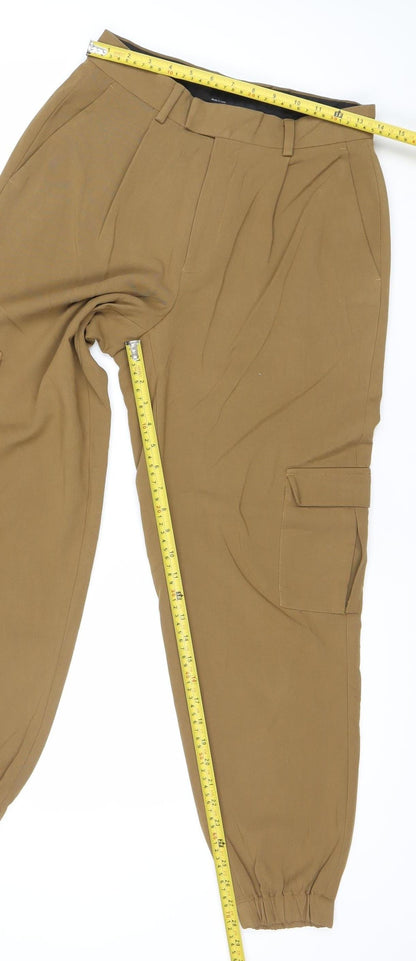 ASOS Design Women’s Brown Cargo Trousers Size 10 Regular 28W 32L