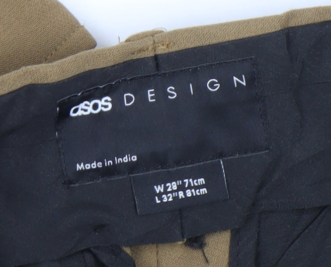 ASOS Design Women’s Brown Cargo Trousers Size 10 Regular 28W 32L