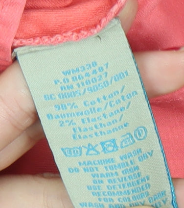 Boden Womens Pink Slim Fit Straight Jeans Cotton Elastane Size Regular