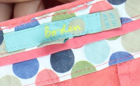 Boden Womens Pink Slim Fit Straight Jeans Cotton Elastane Size Regular