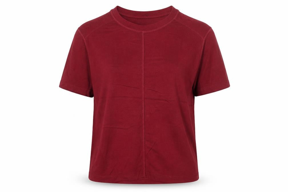 Womens UK Size S Marks and Spencer Red Basic T-Shirt