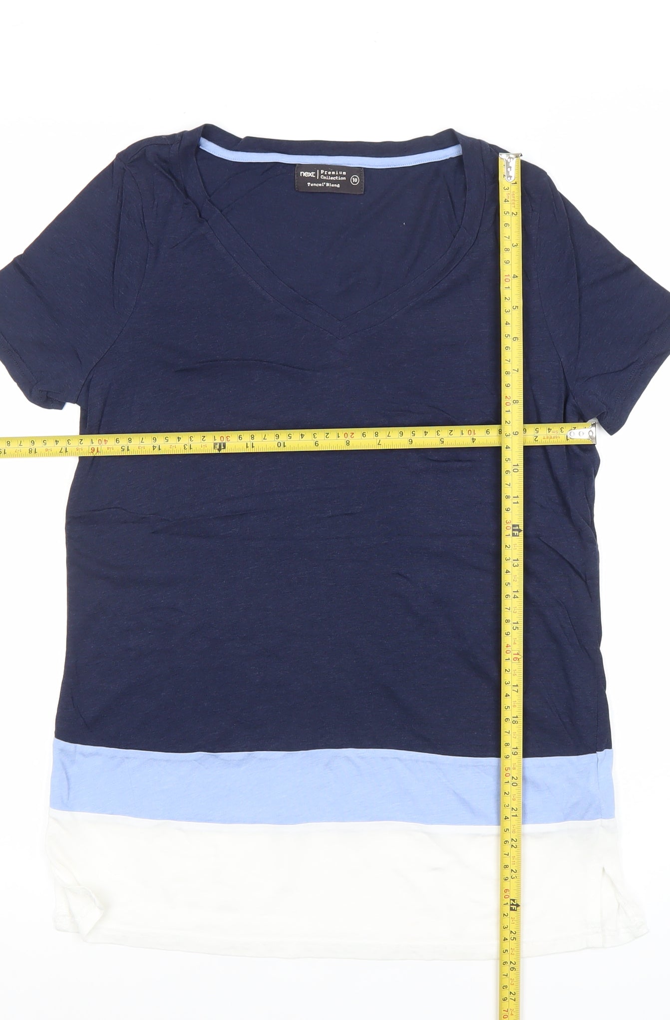 Womens UK Size 10 NEXT Multicoloured Basic T-Shirt