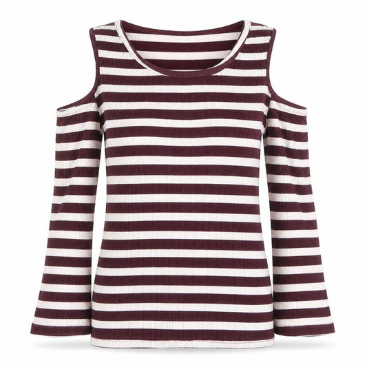 Womens UK Size 8 Pull&Bear Brown Basic T-Shirt