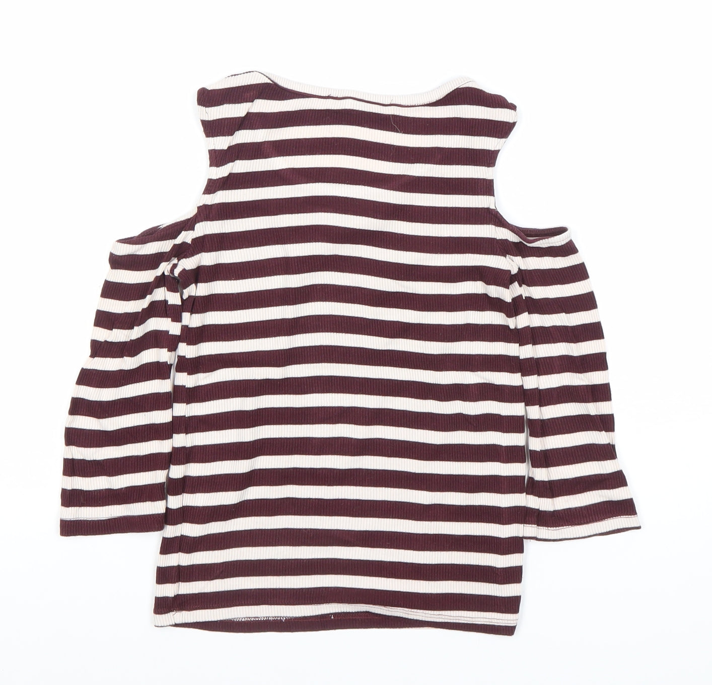 Womens UK Size 8 Pull&Bear Brown Basic T-Shirt