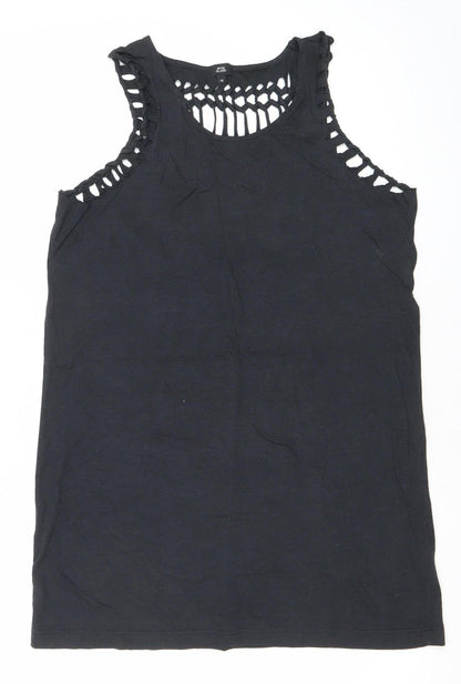 Womens UK Size 10 River Island Black Camisole Tank