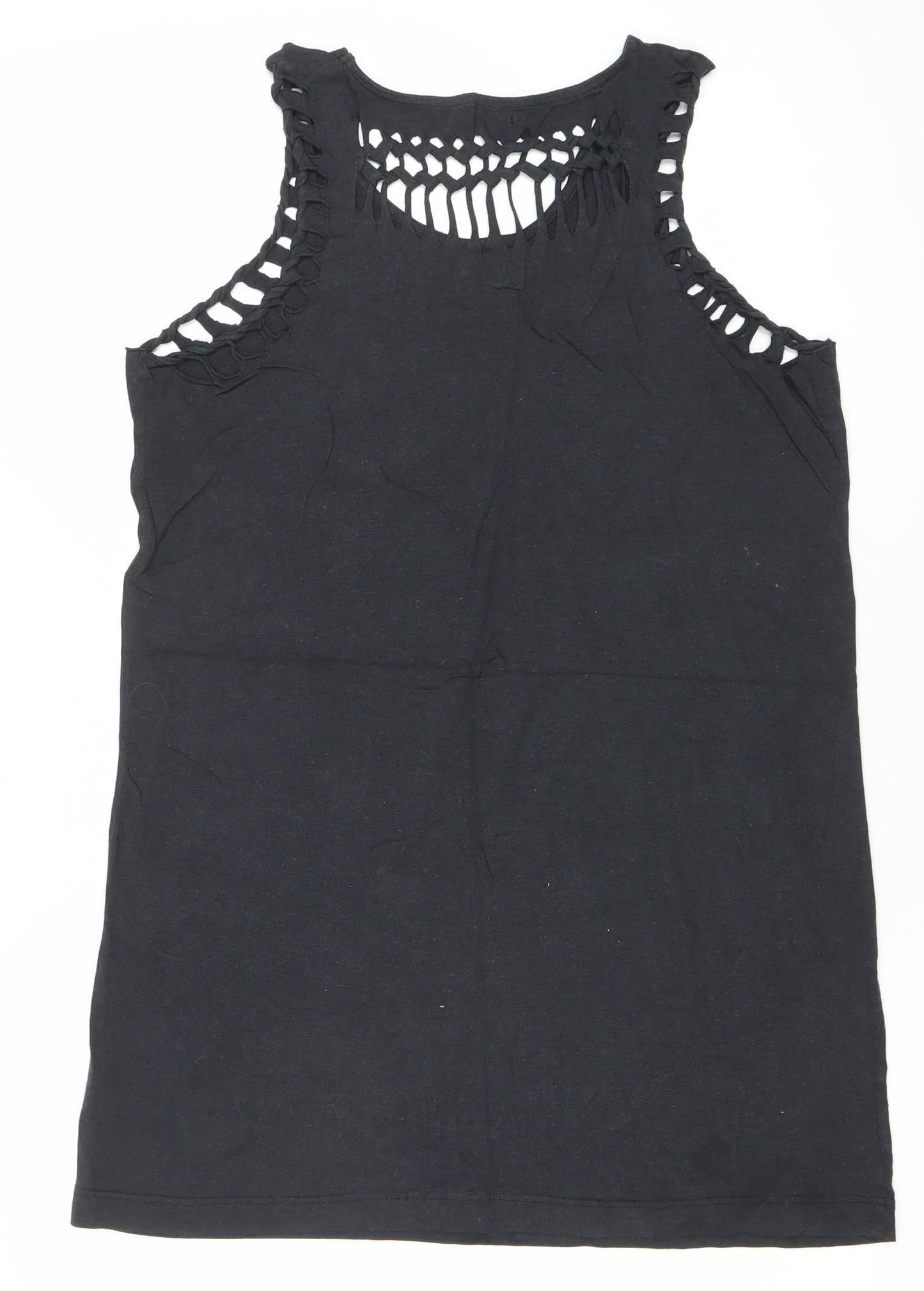 Womens UK Size 10 River Island Black Camisole Tank
