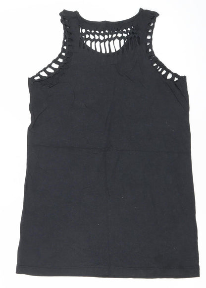 Womens UK Size 10 River Island Black Camisole Tank