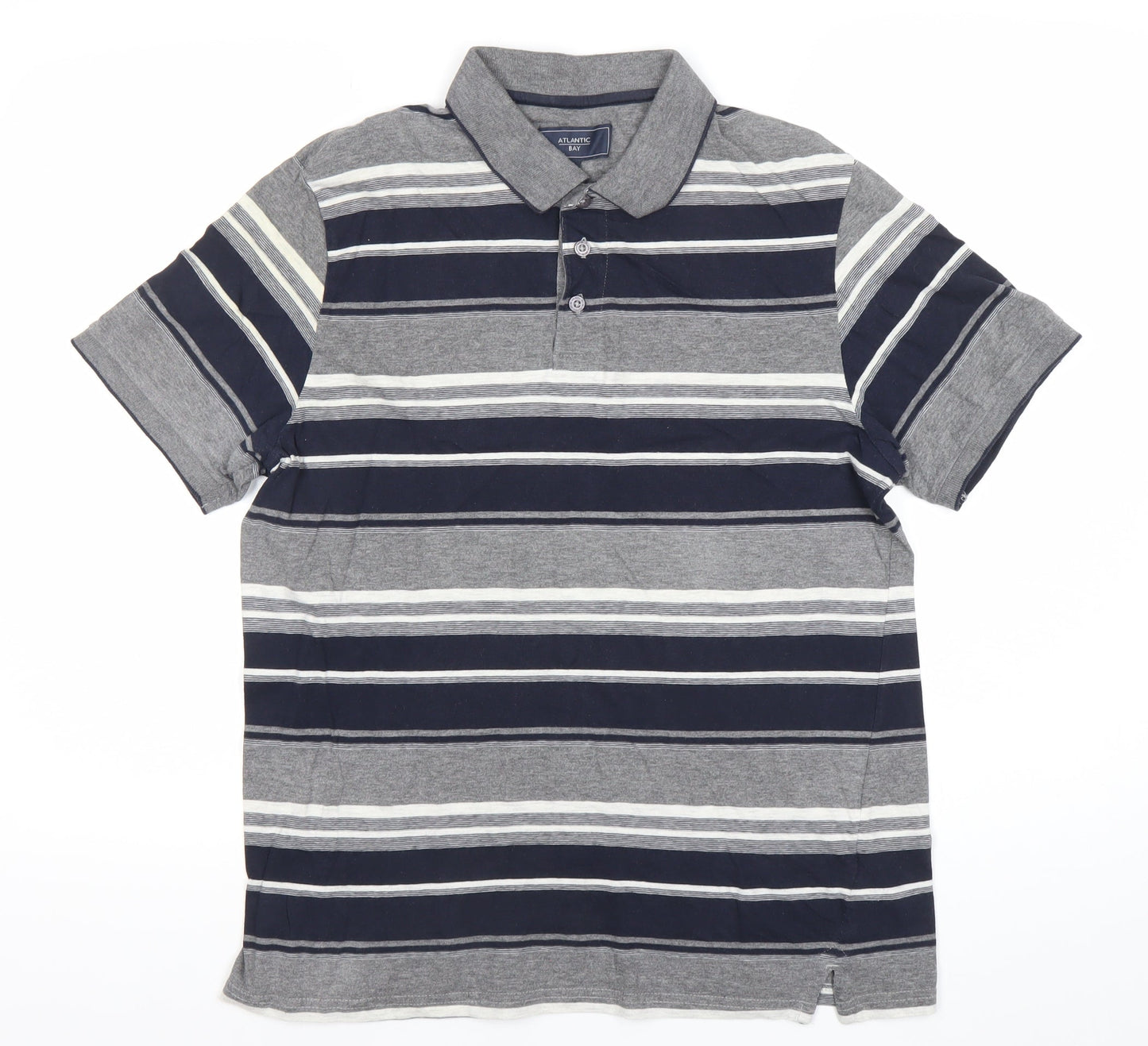Mens UK Size M Atlantic Bay Cotton Blend Polo Shirt