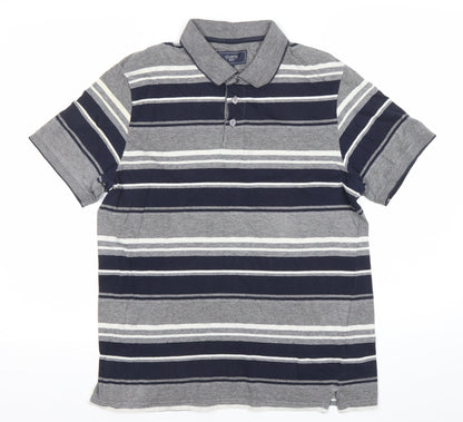 Mens UK Size M Atlantic Bay Cotton Blend Polo Shirt