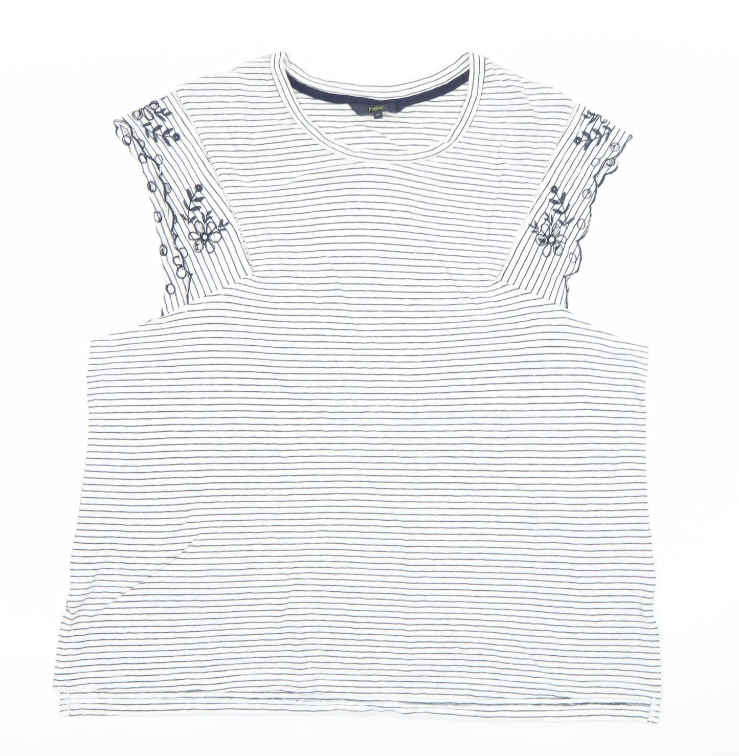 Womens UK Size 22 NEXT White Basic T-Shirt